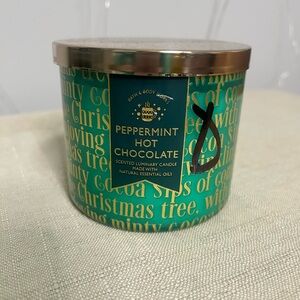 Bath & Body Works Peppermint Hot Chocolate 3-Wick Candle